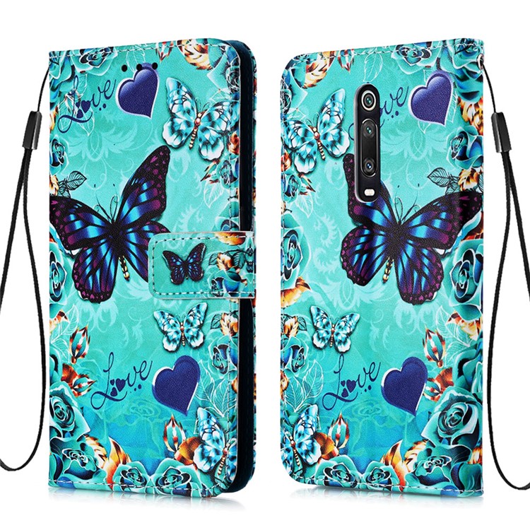 Pattern Printing PU Leather Wallet Protective Case for Xiaomi Redmi K20 Pro / Mi 9T Pro / Redmi K20 / Mi 9T - Butterfly-3