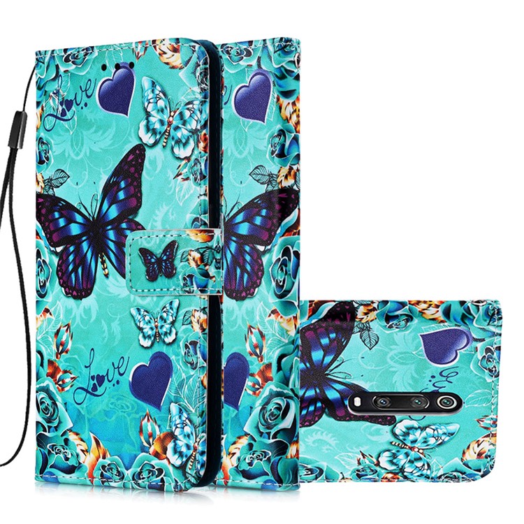 Pattern Printing PU Leather Wallet Protective Case for Xiaomi Redmi K20 Pro / Mi 9T Pro / Redmi K20 / Mi 9T - Butterfly-4