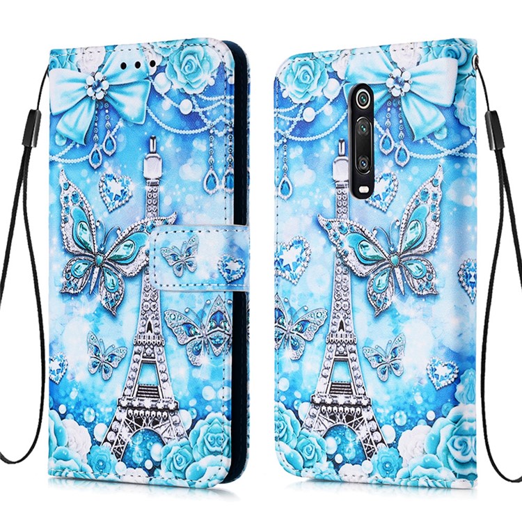 Pattern Printing PU Leather Wallet Protective Case for Xiaomi Redmi K20 Pro / Mi 9T Pro / Redmi K20 / Mi 9T - Eiffel Tower-3