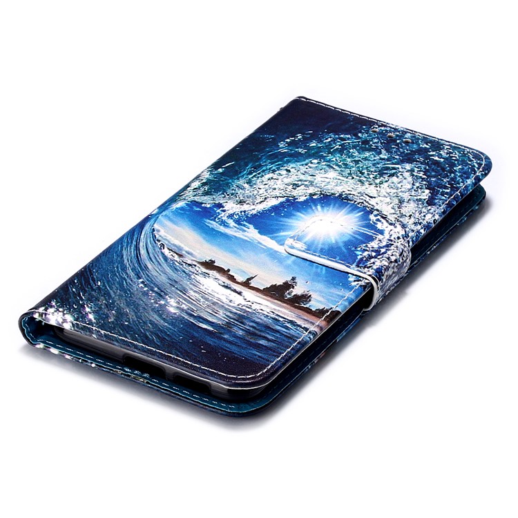 Pattern Printing PU Leather Wallet Protective Case for Xiaomi Redmi K20 Pro / Mi 9T Pro / Redmi K20 / Mi 9T - Sea Wave-7