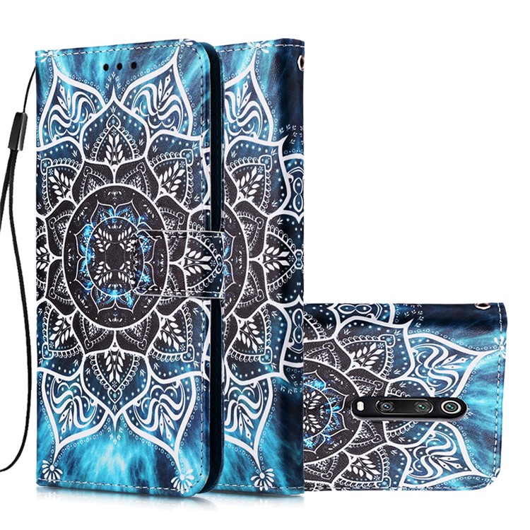 Pattern Printing PU Leather Wallet Protective Case for Xiaomi Redmi K20 Pro / Mi 9T Pro / Redmi K20 / Mi 9T - Mandala Flower-4