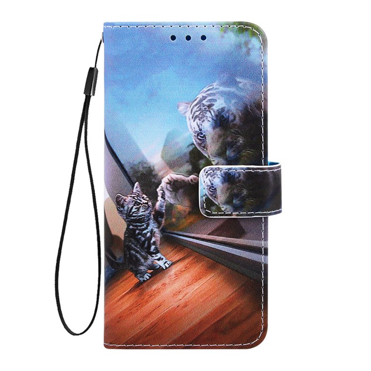 Pattern Printing PU Leather Wallet Protective Case for Xiaomi Redmi K20 Pro / Mi 9T Pro / Redmi K20 / Mi 9T - Cat and Tiger-2