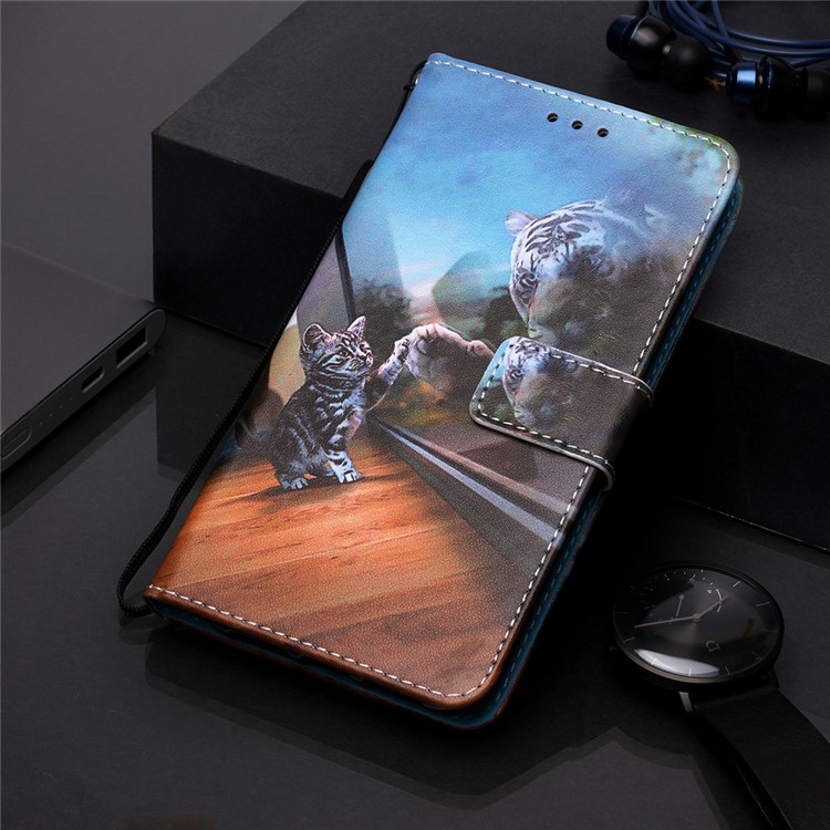 Pattern Printing PU Leather Wallet Protective Case for Xiaomi Redmi K20 Pro / Mi 9T Pro / Redmi K20 / Mi 9T - Cat and Tiger-8