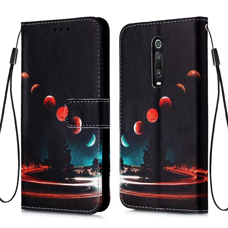 Pattern Printing PU Leather Wallet Protective Case for Xiaomi Redmi K20 Pro / Mi 9T Pro / Redmi K20 / Mi 9T - Planets-3