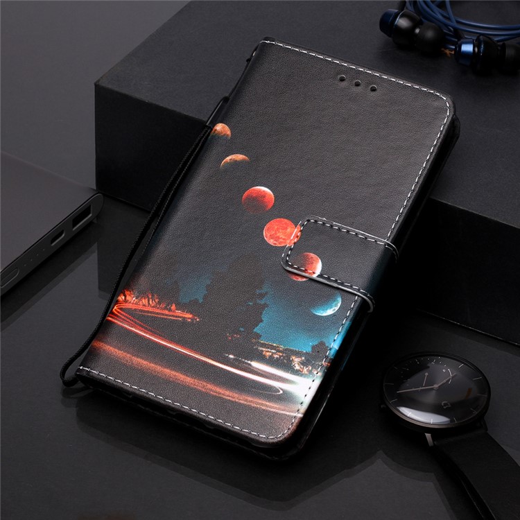 Pattern Printing PU Leather Wallet Protective Case for Xiaomi Redmi K20 Pro / Mi 9T Pro / Redmi K20 / Mi 9T - Planets-8
