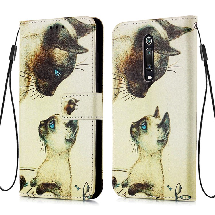 Pattern Printing PU Leather Wallet Protective Case for Xiaomi Redmi K20 Pro / Mi 9T Pro / Redmi K20 / Mi 9T - Two Cats-3