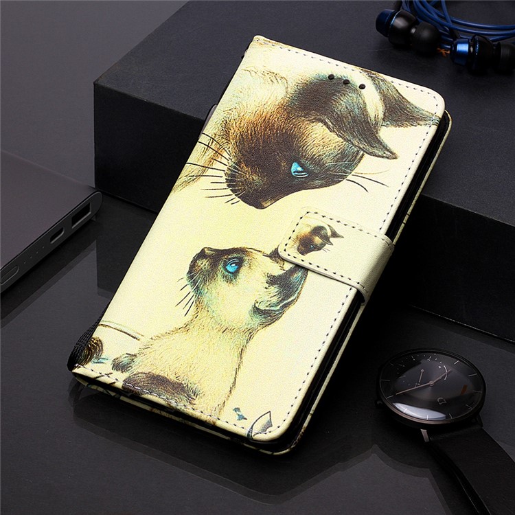 Pattern Printing PU Leather Wallet Protective Case for Xiaomi Redmi K20 Pro / Mi 9T Pro / Redmi K20 / Mi 9T - Two Cats-8