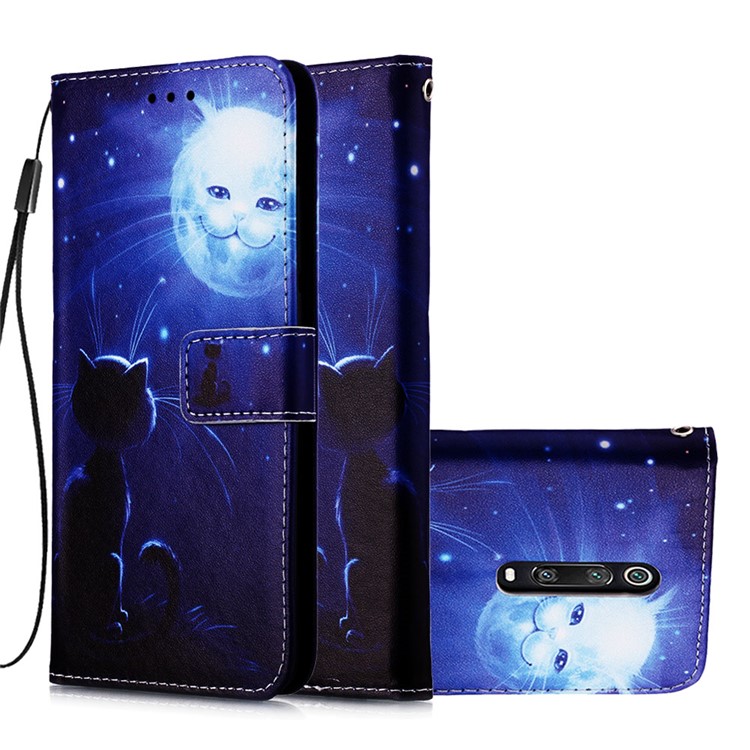 Pattern Printing PU Leather Wallet Protective Case for Xiaomi Redmi K20 Pro / Mi 9T Pro / Redmi K20 / Mi 9T - Luminous Cat Face-4
