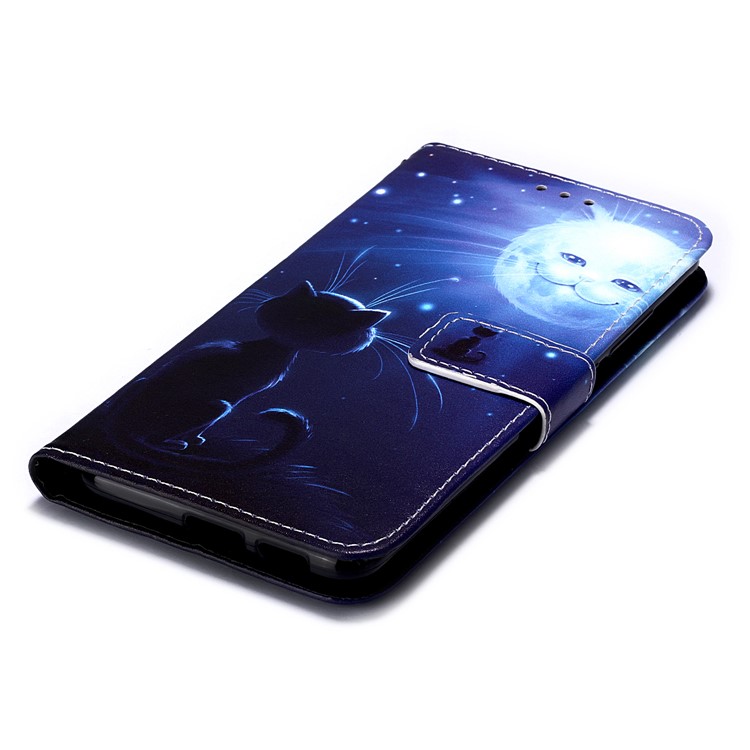 Pattern Printing PU Leather Wallet Protective Case for Xiaomi Redmi K20 Pro / Mi 9T Pro / Redmi K20 / Mi 9T - Luminous Cat Face-7