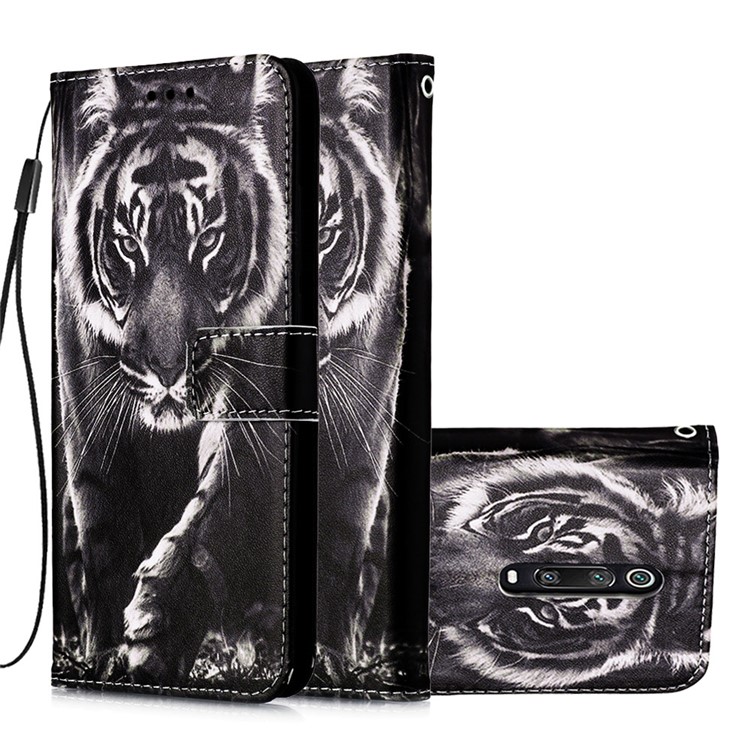 Pattern Printing PU Leather Wallet Protective Case for Xiaomi Redmi K20 Pro / Mi 9T Pro / Redmi K20 / Mi 9T - Tiger-4