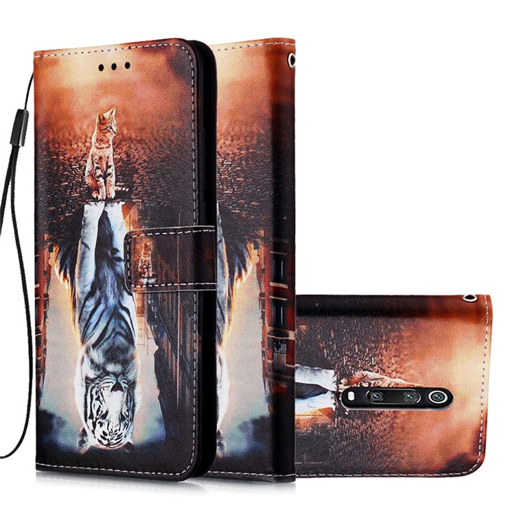 Pattern Printing PU Leather Wallet Protective Case for Xiaomi Redmi K20 Pro / Mi 9T Pro / Redmi K20 / Mi 9T - Reflection-4
