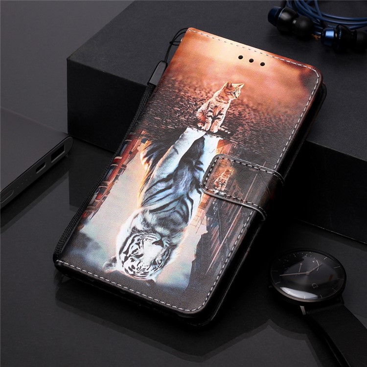 Pattern Printing PU Leather Wallet Protective Case for Xiaomi Redmi K20 Pro / Mi 9T Pro / Redmi K20 / Mi 9T - Reflection-8
