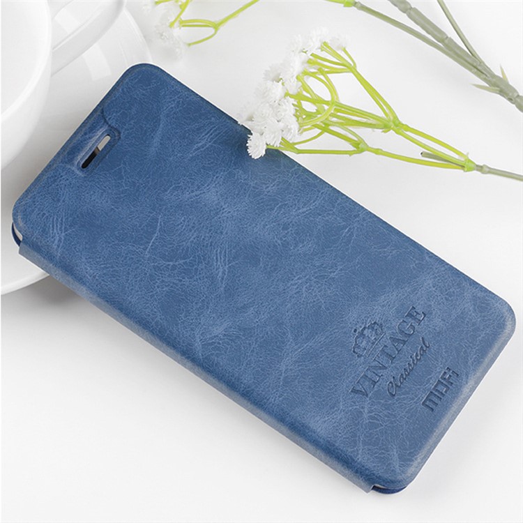 MOFI for Xiaomi Redmi Note 8 Pro Card Holder Leather Cell Casing - Blue