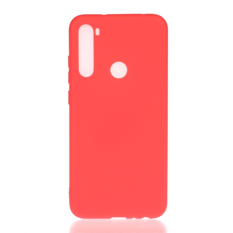 Soft Frosted TPU Case for Xiaomi Redmi Note 8 - Red-1