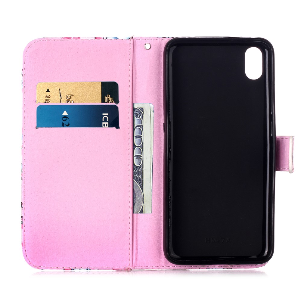 Printing PU Leather Wallet Case for Xiaomi Redmi 7A - Panda-6