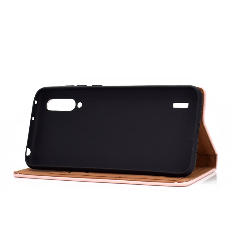 Pattern Printing Leather Stand Case with Card Slots for Xiaomi Mi CC9e / Mi A3 - Eiffel Tower-3