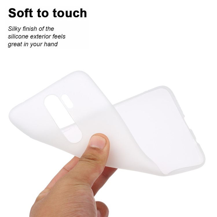 Pure Color Unique TPU Case for Xiaomi Redmi Note 8 Pro - White-3