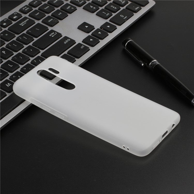 Pure Color Unique TPU Case for Xiaomi Redmi Note 8 Pro - White-4