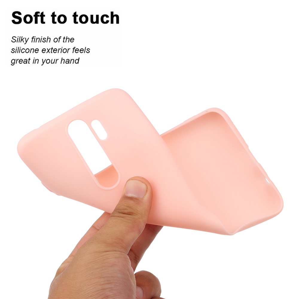 Pure Color Unique TPU Case for Xiaomi Redmi Note 8 Pro - Orange-3