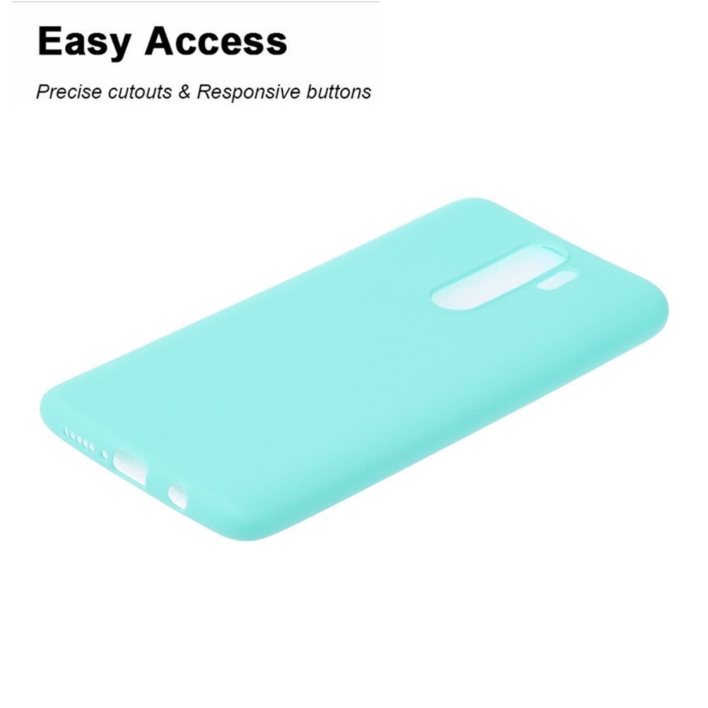 Pure Color Unique TPU Case for Xiaomi Redmi Note 8 Pro - Blue-2