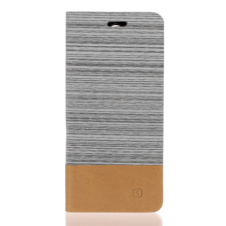 Cloth Leather Stand Cell Shell for Xiaomi Redmi Note 8 Pro - Light Grey-1