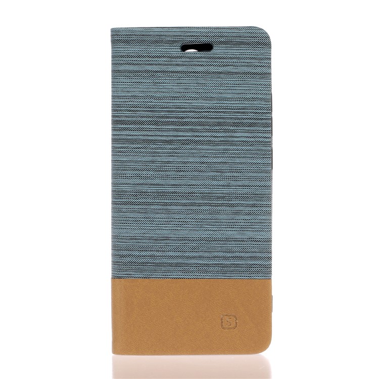 Cloth Leather Stand Cell Shell for Xiaomi Redmi Note 8 Pro - Baby Blue-1