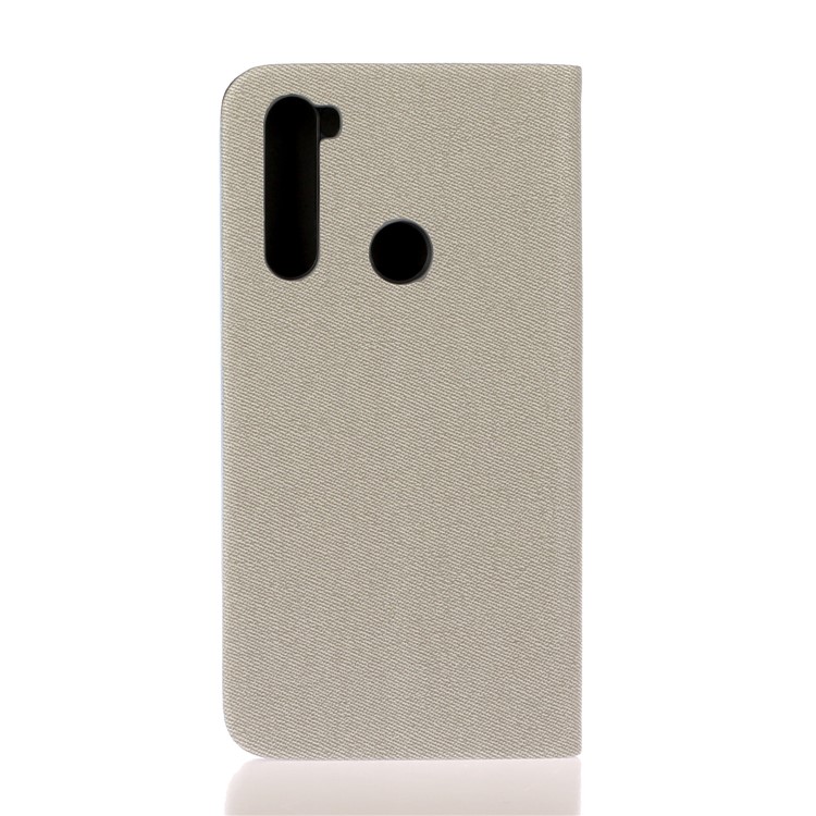 For Xiaomi Redmi Note 8 Two-color Leather Casing - Grey-2