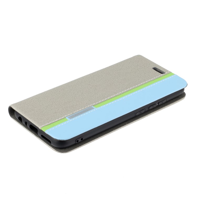 For Xiaomi Redmi Note 8 Two-color Leather Casing - Grey-3