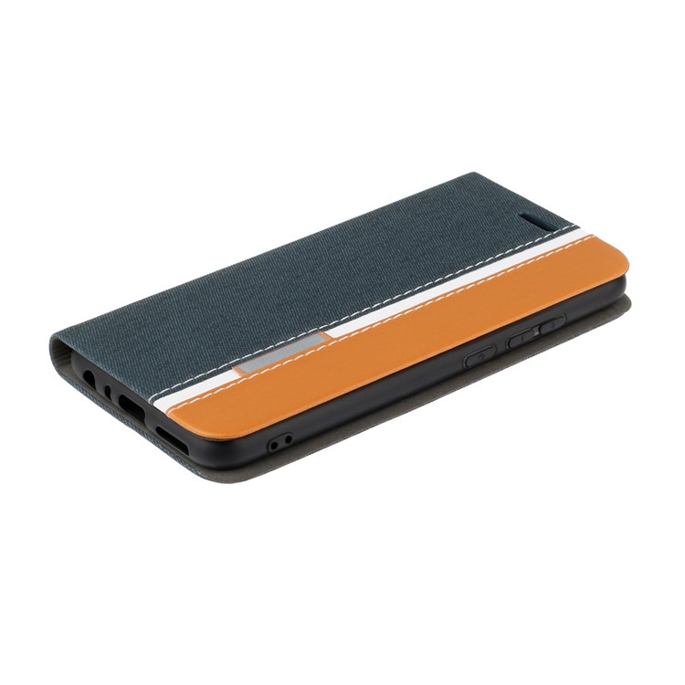 For Xiaomi Redmi Note 8 Two-color Leather Casing - Blue-3