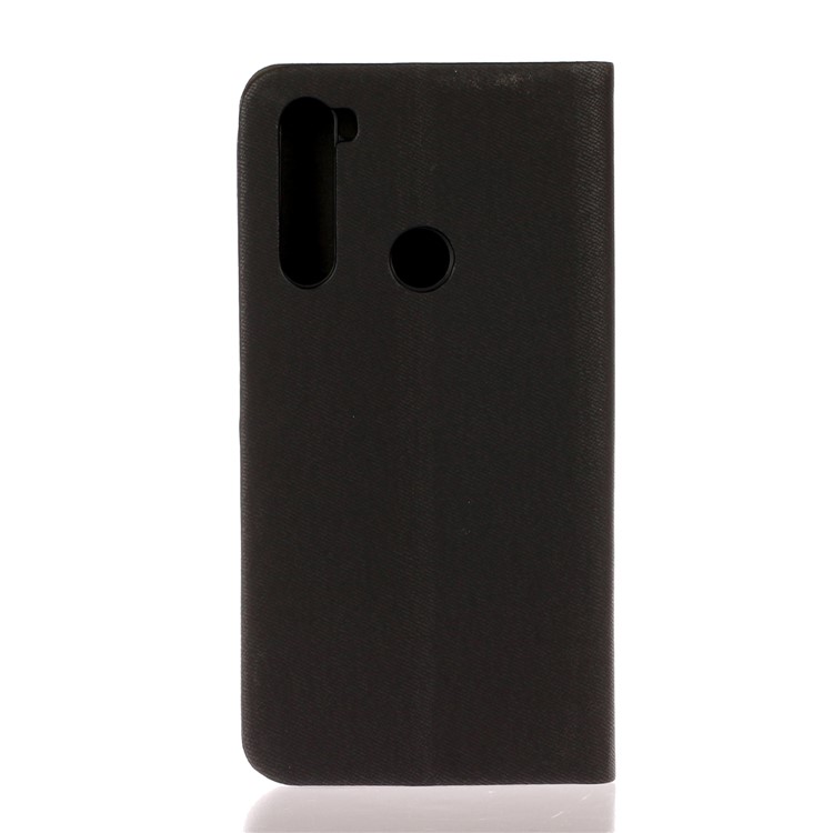 For Xiaomi Redmi Note 8 Two-color Leather Casing - Black-2