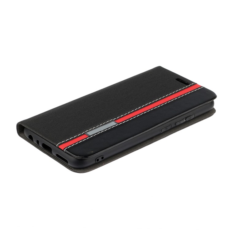 For Xiaomi Redmi Note 8 Two-color Leather Casing - Black-3