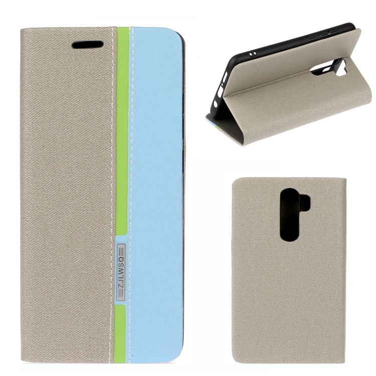 Assorted Color PU Leather Shell with Stand for Xiaomi Redmi Note 8 Pro - White-1