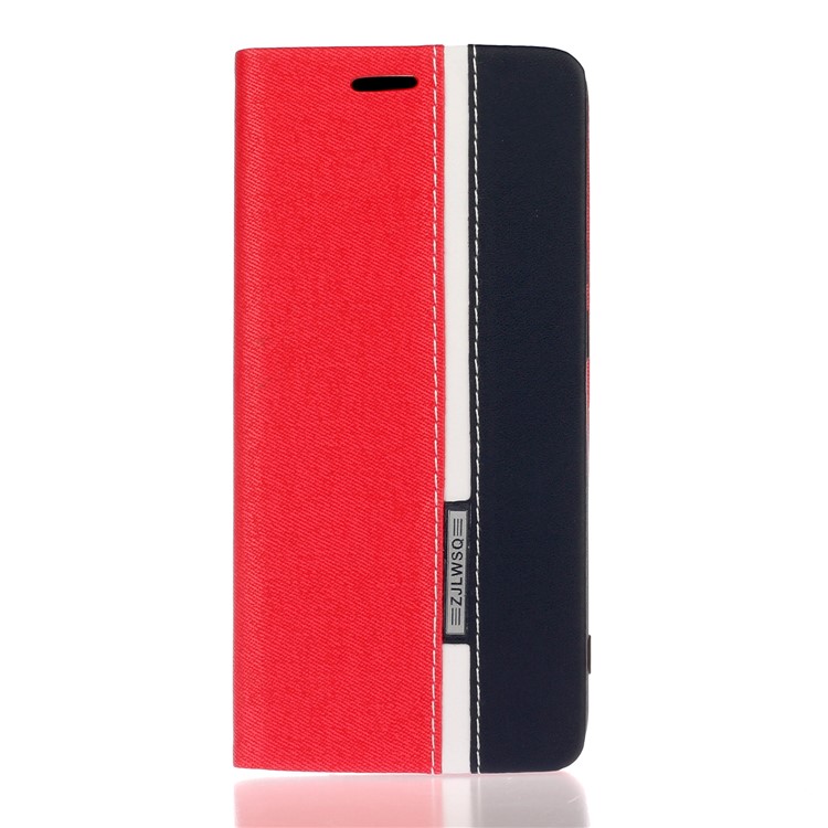 Assorted Color PU Leather Shell with Stand for Xiaomi Redmi Note 8 Pro - Red-1