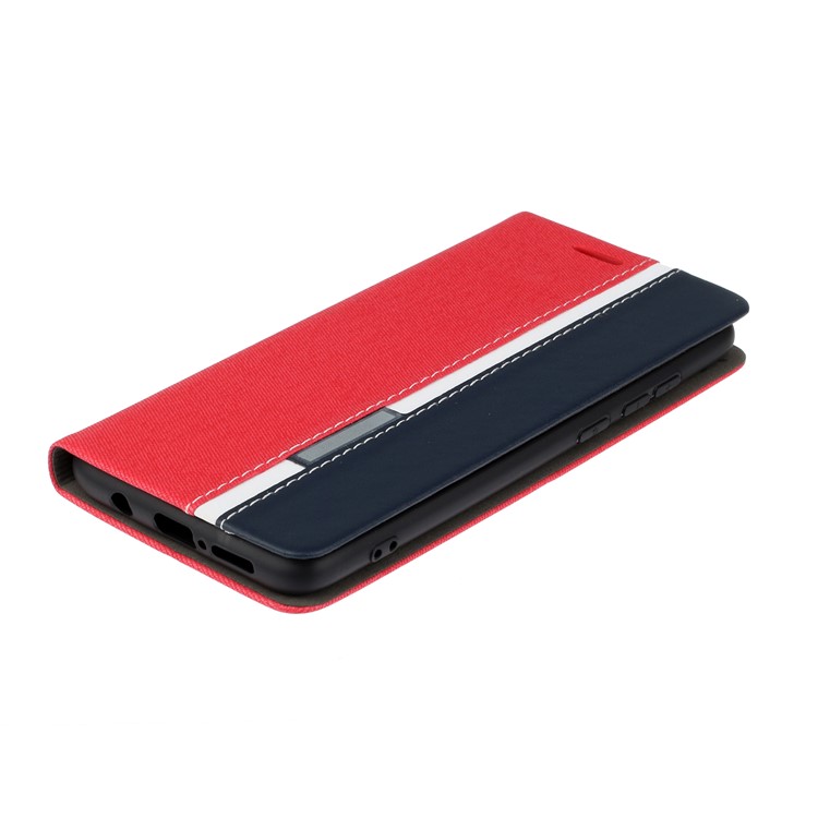 Assorted Color PU Leather Shell with Stand for Xiaomi Redmi Note 8 Pro - Red-3