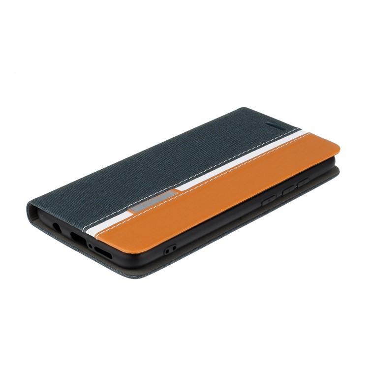 Assorted Color PU Leather Shell with Stand for Xiaomi Redmi Note 8 Pro - Blue-3