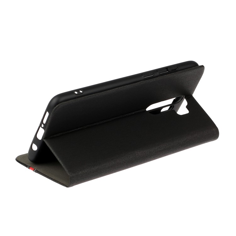 Assorted Color PU Leather Shell with Stand for Xiaomi Redmi Note 8 Pro - Black-4