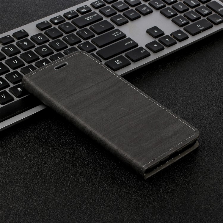 Corteccia Di Albero Struttura Di Cuoio Involucro Vibrazione Auto-assorbente Per Xiaomi Redmi Nota 8 Pro - Caffè-5