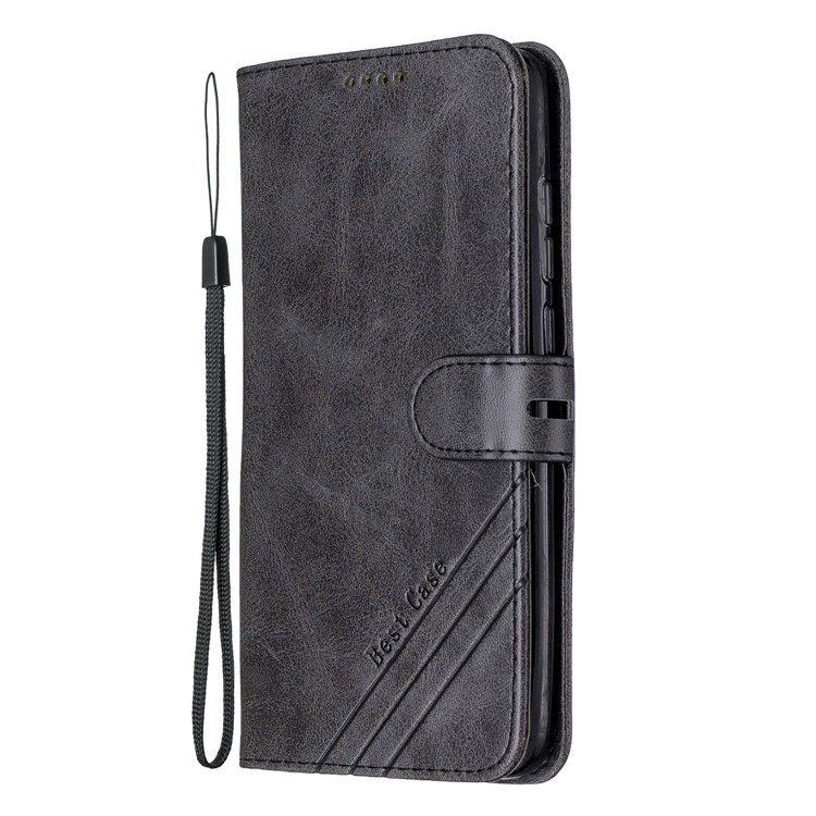 Wallet Leather Stand Phone Cover Casing for Xiaomi Redmi Note 8 Pro - Black-2