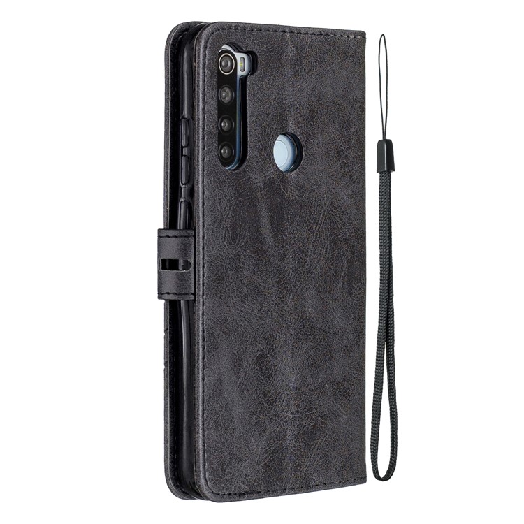 Wallet Leather Stand Phone Case for Xiaomi Redmi Note 8 - Black-3