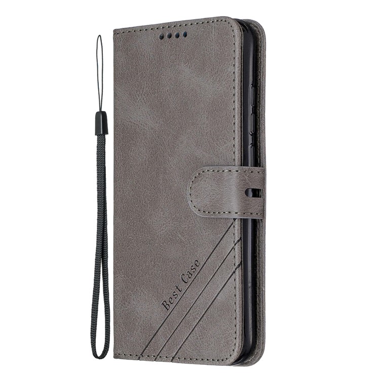 Wallet Leather Stand Phone Case for Xiaomi Redmi Note 8 - Grey-2