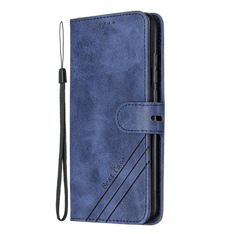 Wallet Leather Stand Phone Case for Xiaomi Redmi Note 8 - Blue-2