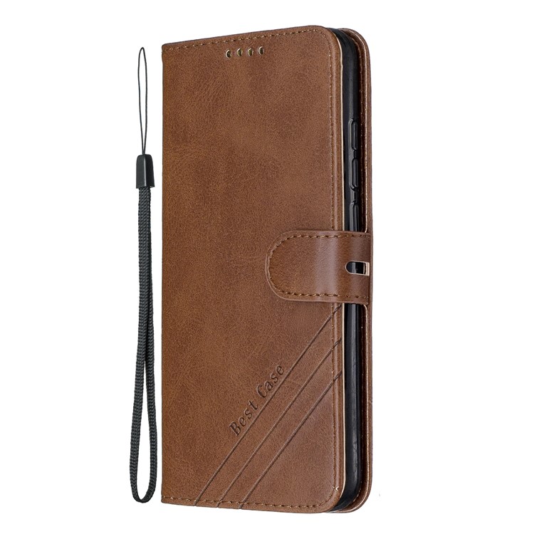 Wallet Leather Stand Phone Case for Xiaomi Redmi Note 8 - Brown-2