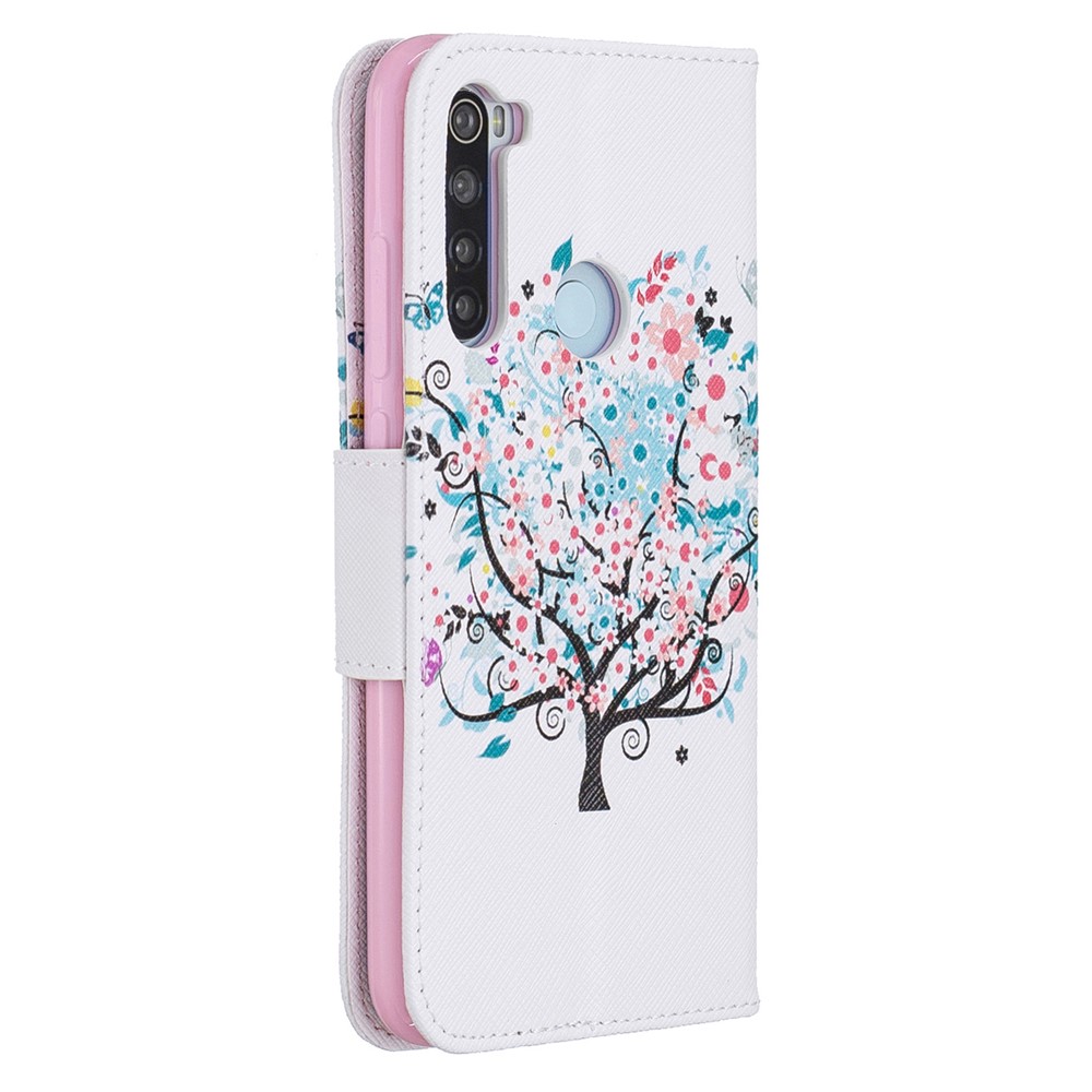Pattern Printing PU Leather Flip Stand Phone Cell Shell for Xiaomi Redmi Note 8 - Tree-3