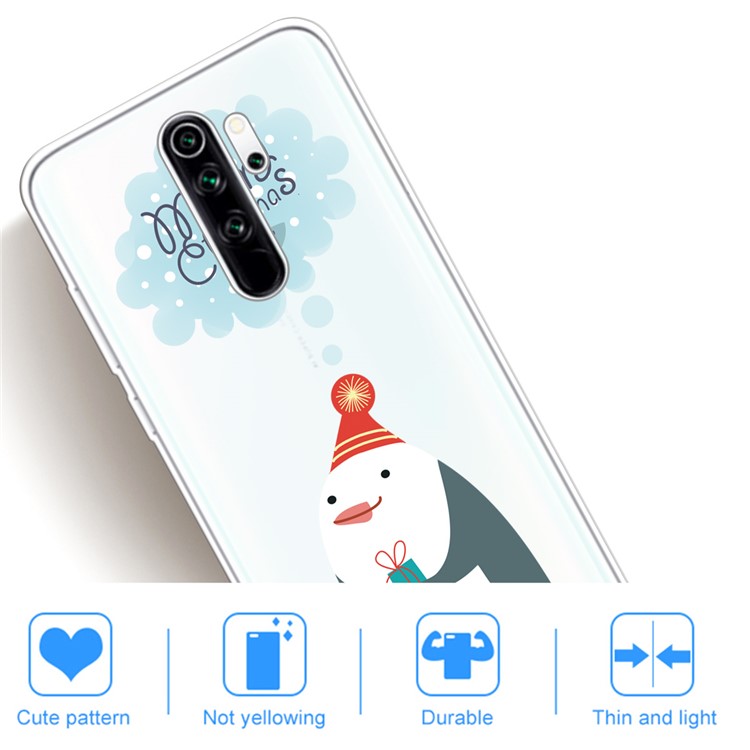 Pattern Printing TPU Phone Cover for Xiaomi Redmi Note 8 Pro - Merry Christmas-5