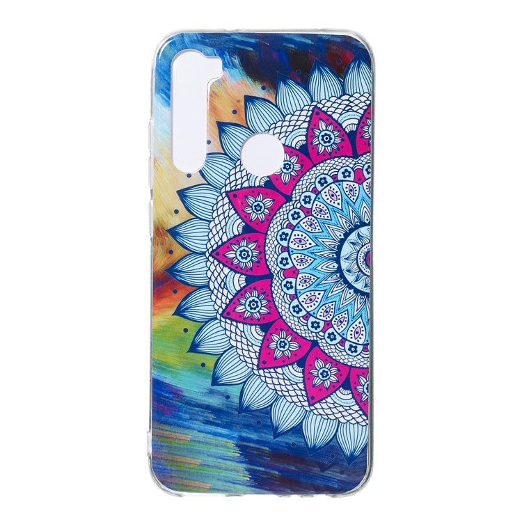 Noctilucent IMD TPU Case for Xiaomi Redmi Note 8 - Flower Pattern-3