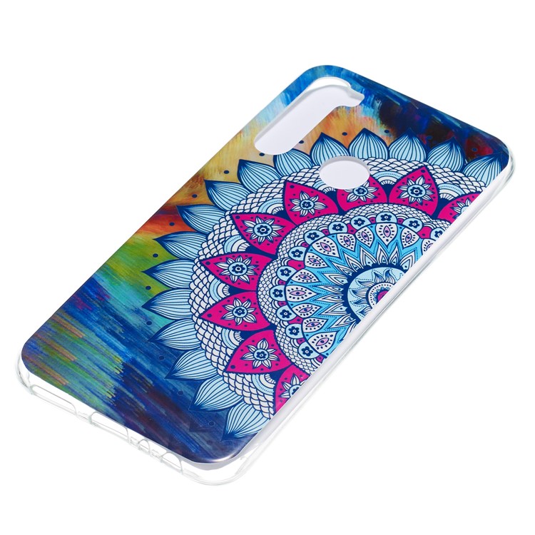 Noctilucent IMD TPU Case for Xiaomi Redmi Note 8 - Flower Pattern-4