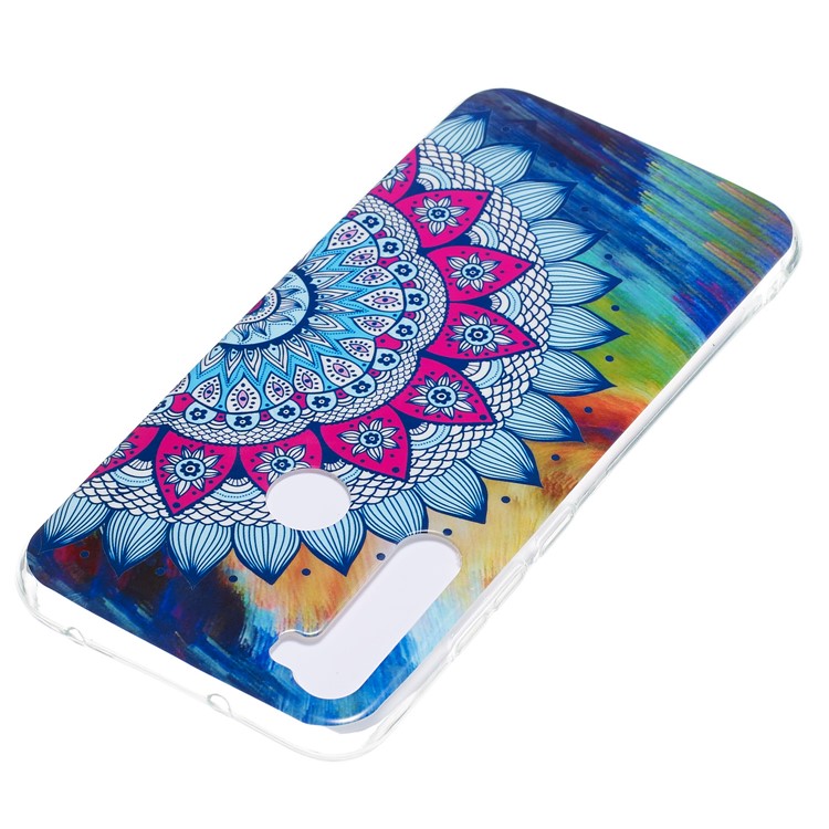 Noctilucent IMD TPU Case for Xiaomi Redmi Note 8 - Flower Pattern-5