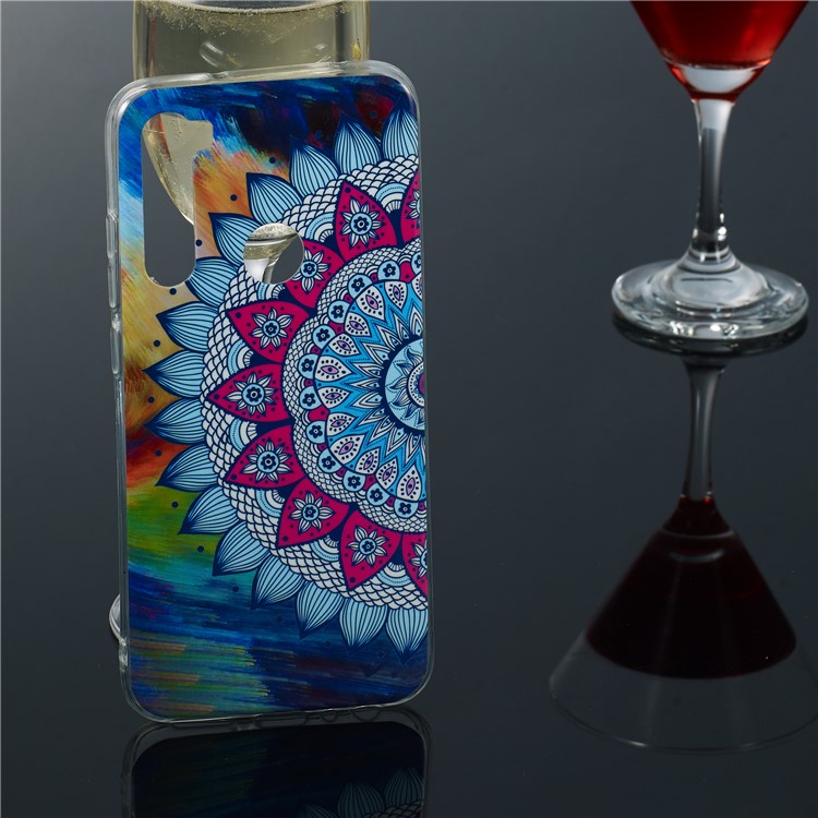Noctilucent IMD TPU Case for Xiaomi Redmi Note 8 - Flower Pattern-8