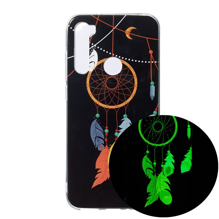Noctilucent IMD TPU Case for Xiaomi Redmi Note 8 - Feather Dream Catcher-1