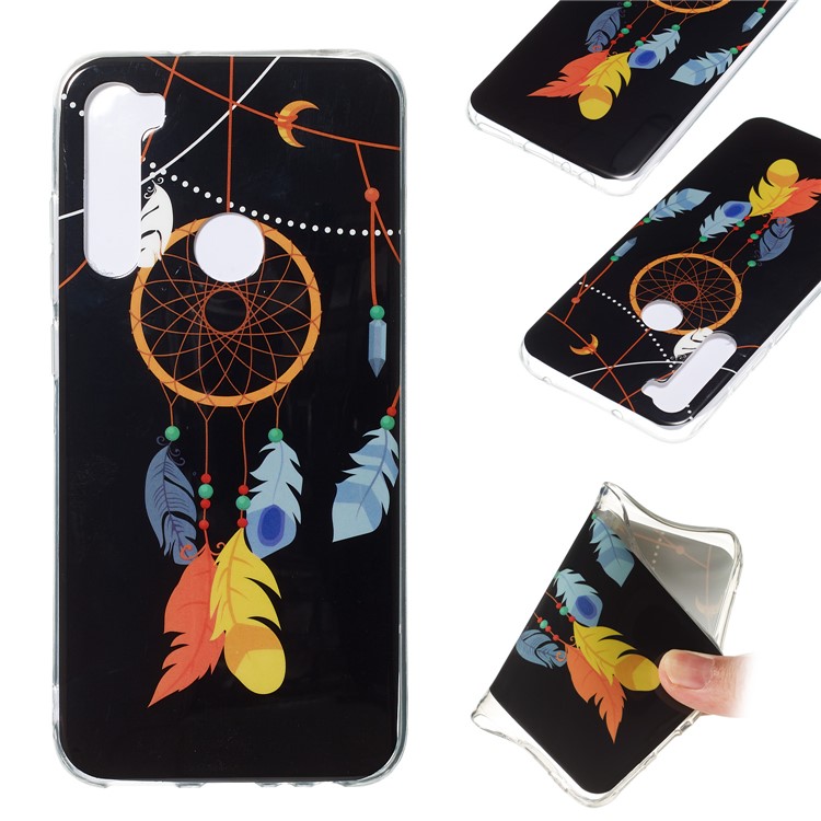 Noctilucent IMD TPU Case for Xiaomi Redmi Note 8 - Feather Dream Catcher-2